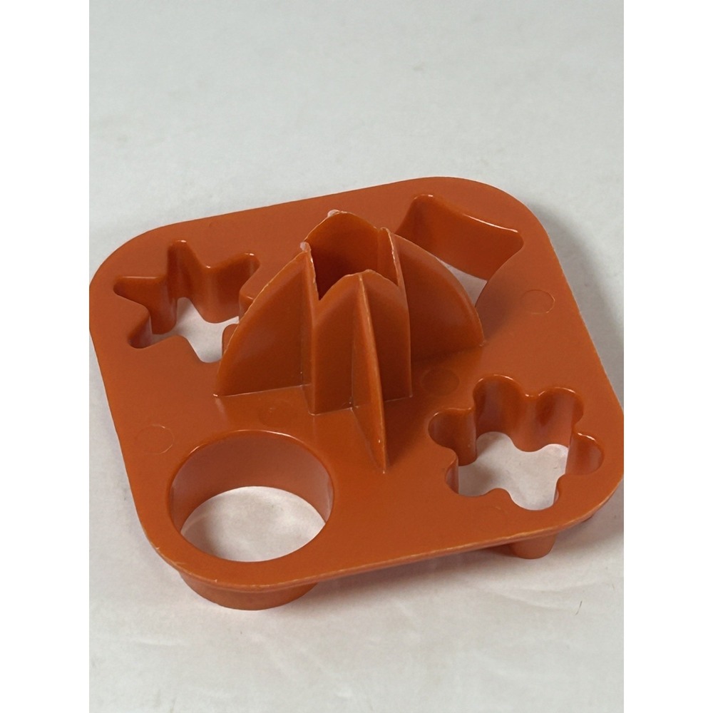 Tupperware Orange Mini Cutter 730-12 Veggie Cheese Dough Canape Radish Fondant